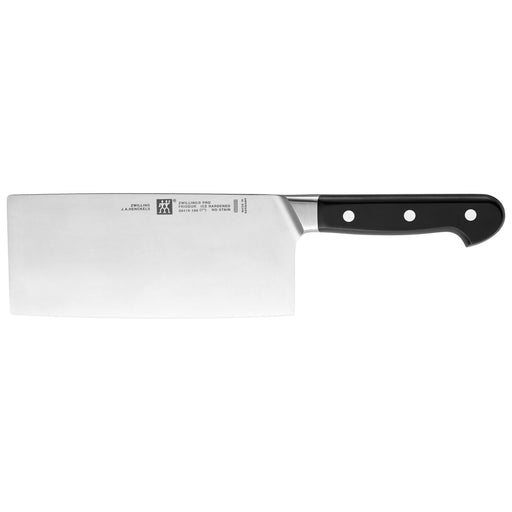 Zwilling Pro Stainless Steel Chinese Chef's Knife/Vegetable Cleaver, 7-Inches - LaCuisineStore