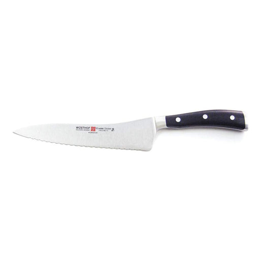 Wusthof Classic Ikon Stainless Steel Offset Deli Knife, 8-Inch - LaCuisineStore