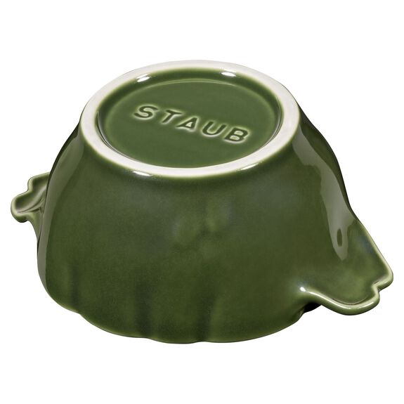 Staub Cast Iron Basil Artichoke Petite Cocotte, 0.4-Quart