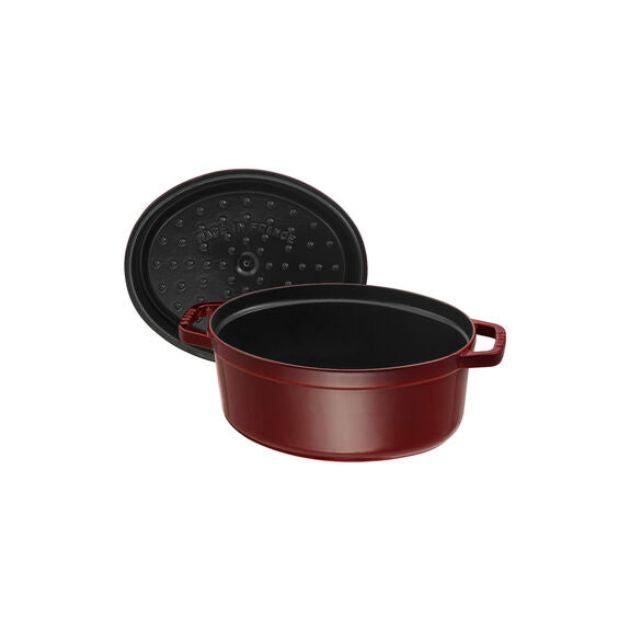 Staub Cast Iron Grenadine Oval Cocotte, 5.75-Quart