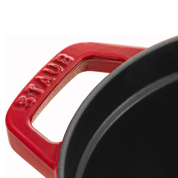 Staub Cast Iron Cherry Oval Cocotte, 5.75-Quart