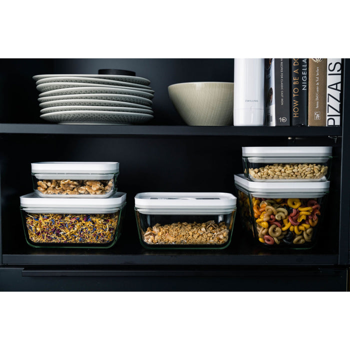 Zwilling Fresh & Save Medium Vacuum Container, Glass, Grey