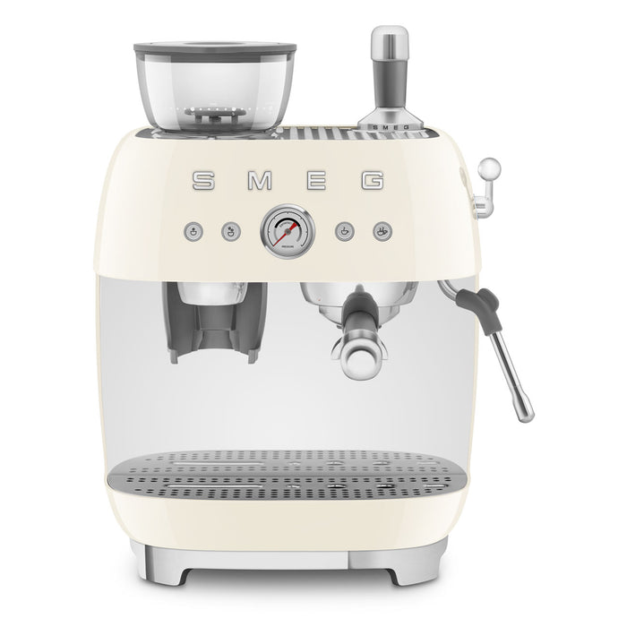 Smeg Retro-Style Cream Espresso Manual Coffee Machine