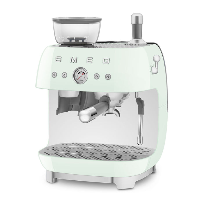 Smeg Retro-Style Pastel Green Espresso Manual Coffee Machine