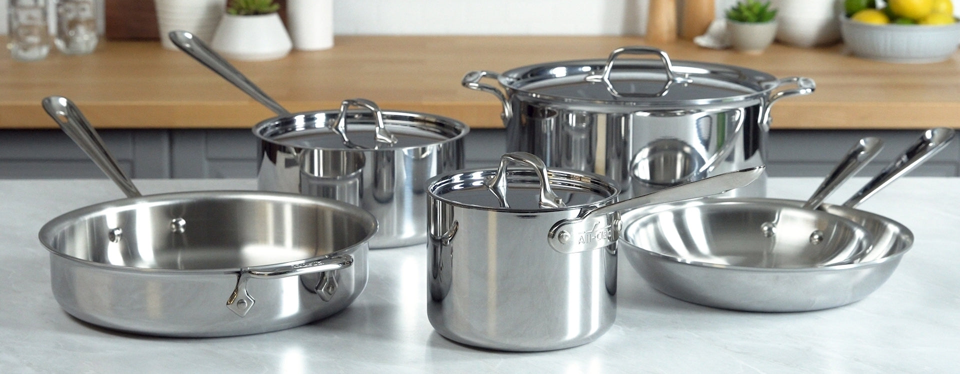 Viking Culinary 3-Ply Stainless Steel Cookware Set, Sri Lanka