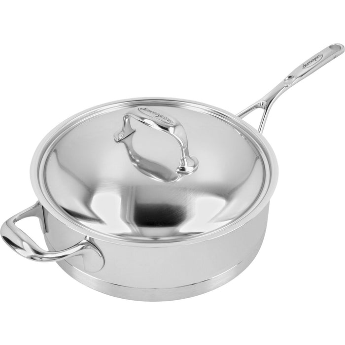 Demeyere Atlantis Stainless Steel Saute Pan with Helper Handle, 5.1-Quart