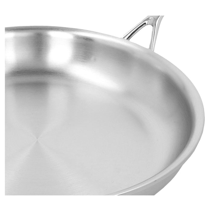 Demeyere Atlantis Stainless Steel Fry Pan with Helper Handle, 12.6-Inches