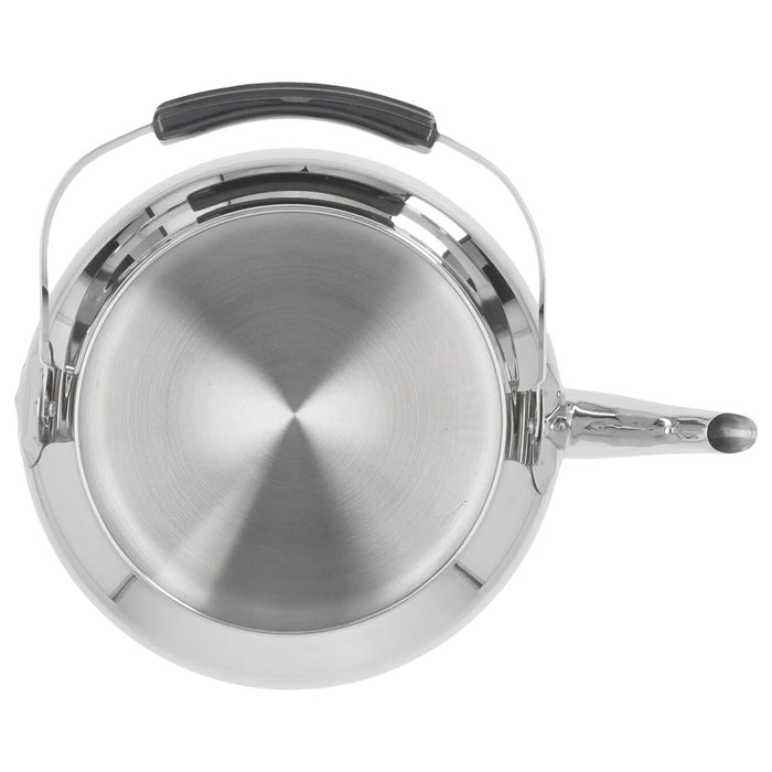 Demeyere Resto 2.6 qt Whistling Tea Kettle, 18/10 Stainless Steel