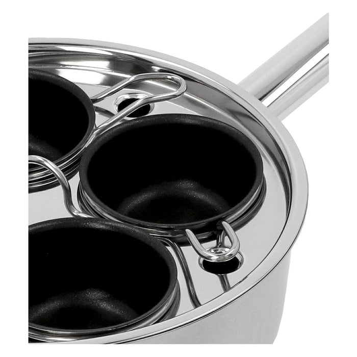 Modern Innovations Stainless Steel 4-Cup Egg Poacher Tray