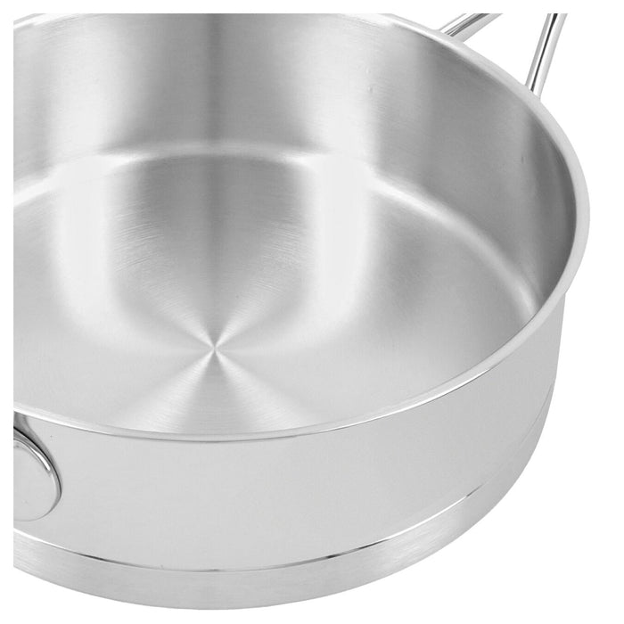 Demeyere Atlantis Stainless Steel Saute Pan with Helper Handle, 5.1-Quart