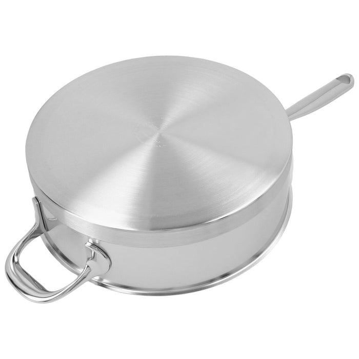 Demeyere Atlantis Stainless Steel Saute Pan with Helper Handle, 5.1-Quart