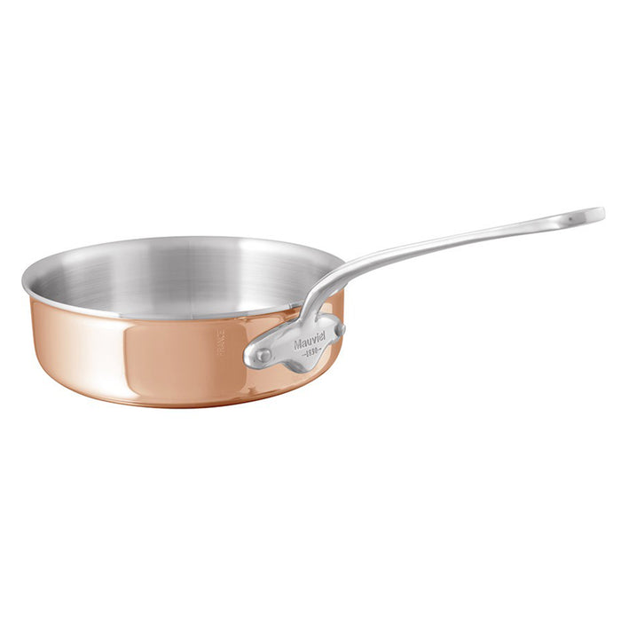 Mauviel M'6S Copper Saute Pan With Stainless Steel Handle, 1.9-Quart