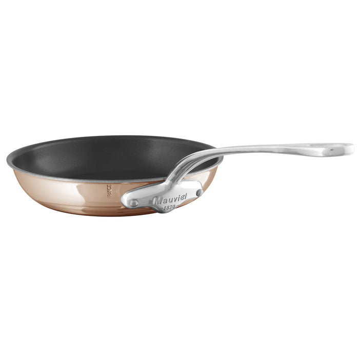 Mauviel M'6S Copper Round Non-Stick Frying Pan With Stainless Steel Handle, 8-Inches