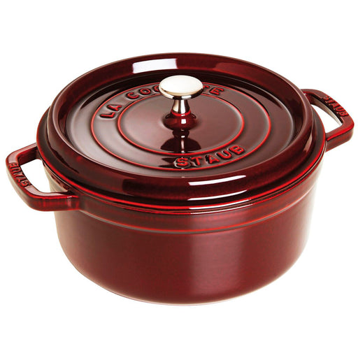 Staub Cast Iron Round Cocotte, 13.25-Quart - LaCuisineStore