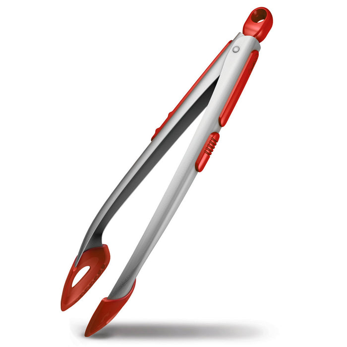 Zyliss Silicone-Tipped Tong, Red