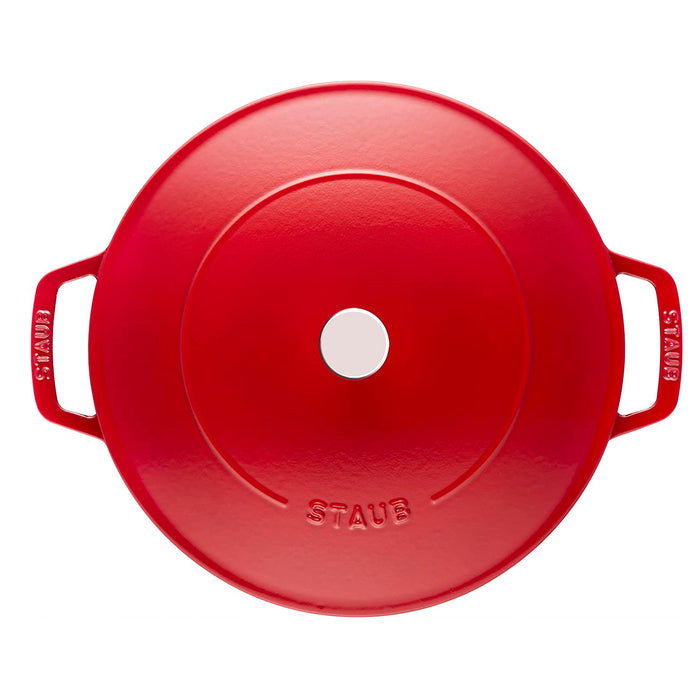 Staub Cast Iron Cherry Round Braiser, 3.7-Quart