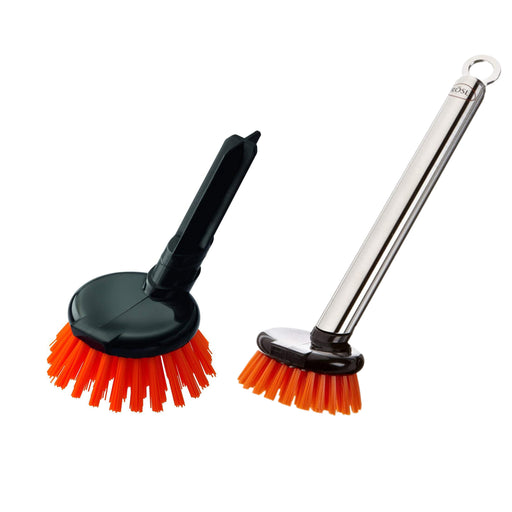 Rosle Stainless Steel Washing-up Brush with Replacement Brush Head - LaCuisineStore