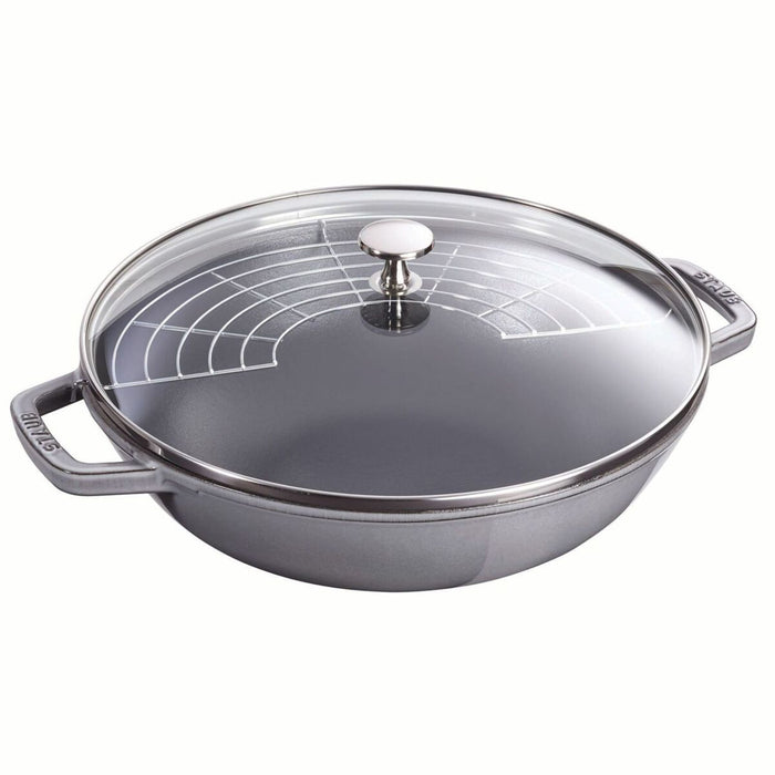 Staub Cast Iron Graphite Grey Perfect Pan, 4.5-Quart