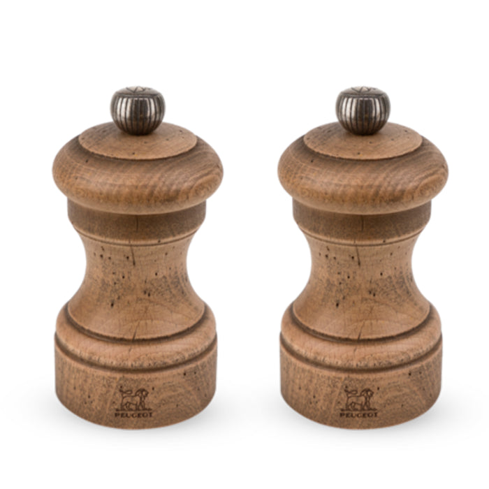 Peugeot Bistro Antique Pepper and Salt Mill Set, 4-Inches