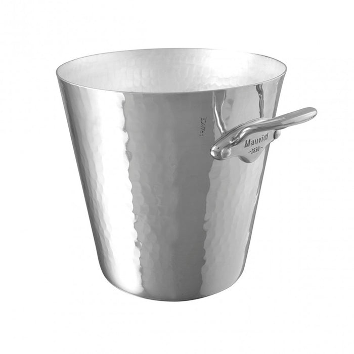 Mauviel M'30 Hammered Aluminum Champagne Bucket With Stainless Steel Handles, 4.9-Quart
