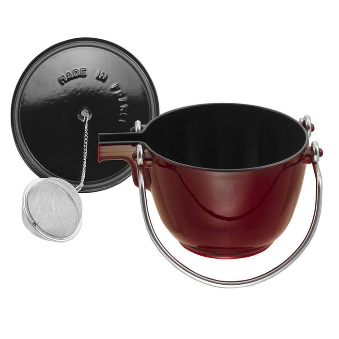 Staub Cast Iron Grenadine Round Tea Kettle, 1-Quart