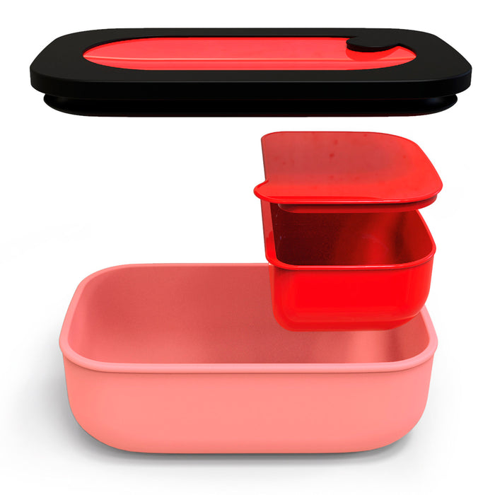 Fratelli Guzzini StoreandGo Lunchbox with Case, Bright Red