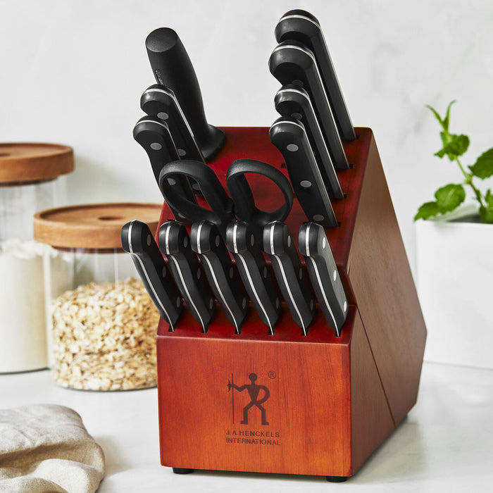 Henckels Solution Stainless Steel 15-Piece Knife Block Set