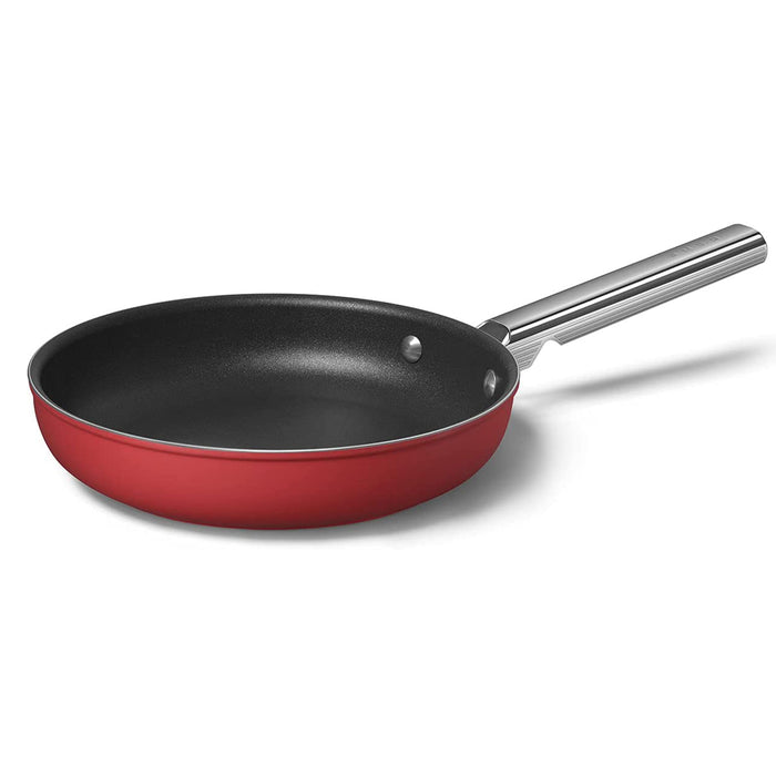 Smeg Cookware 50's Style Non-Stick Red Fry Pan, 9.5-Inches