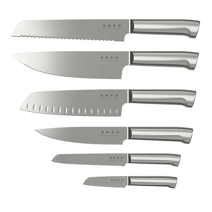 SMEG Knife Block, Set of 6