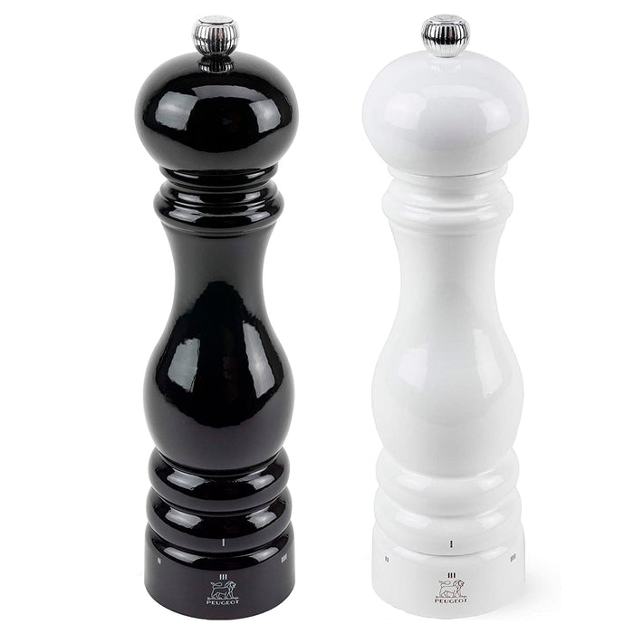 Peugeot Paris U'Select Pepper and Salt Mill Black and White Set, 8.6-Inches