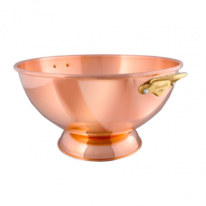 Mauviel M'30 Copper Champagne Bowl With Bronze Handles, 15.7-Inch