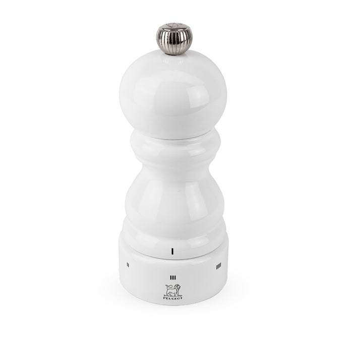 Peugeot U'Select Wood Salt Mill White Lacquered, 4.7-Inches