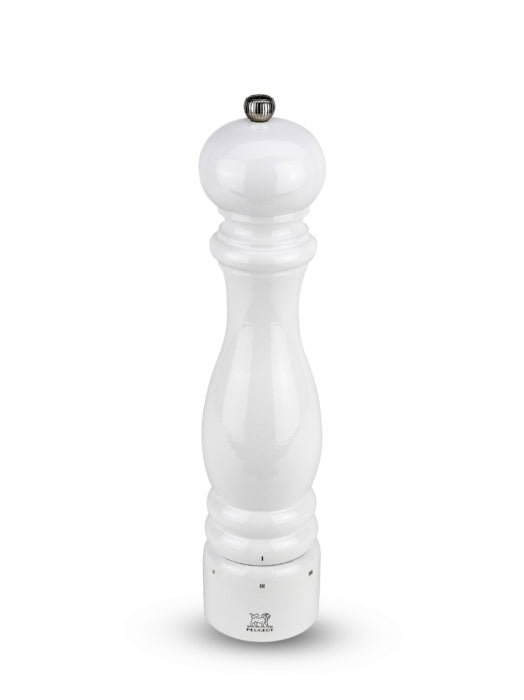 Peugeot Paris U'Select Pepper and Salt Mill Set Black and White Lacquered, 12-Inches - LaCuisineStore
