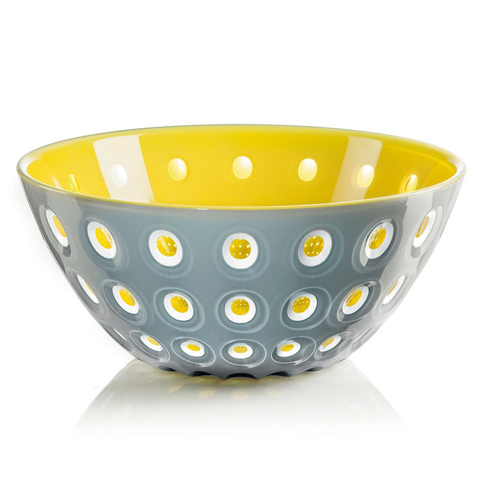 Fratelli Guzzini Le Murrine Grey/Yellow Bowl, 9.75-Inches