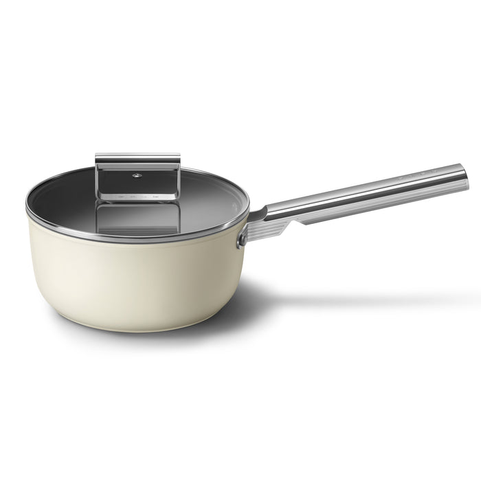 Smeg 50's Style Non-Stick Cream 8-Piece Cookware Set