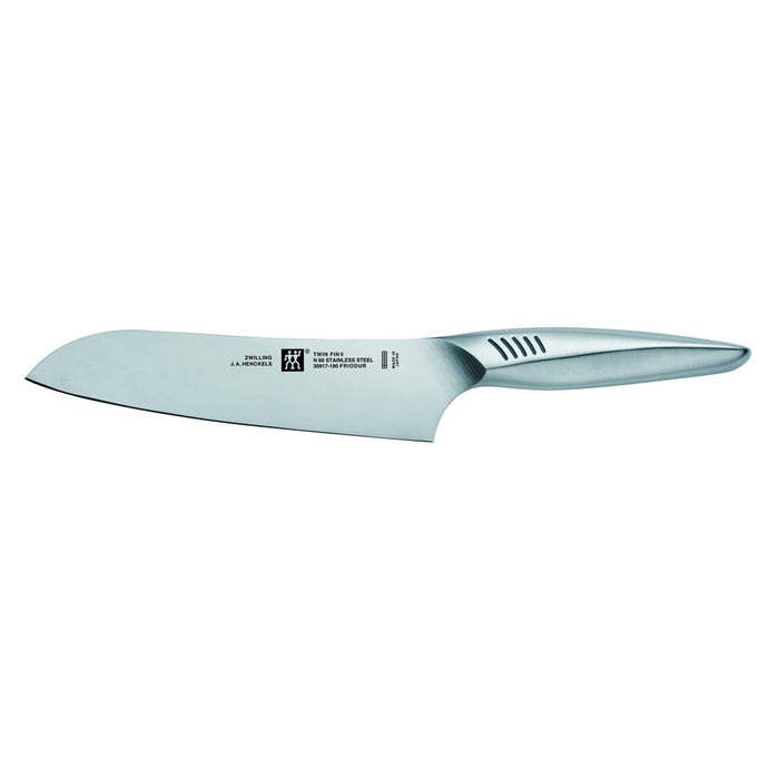 Zwilling Twin Fin II Stainless Steel Santoku Knife, 7-Inches