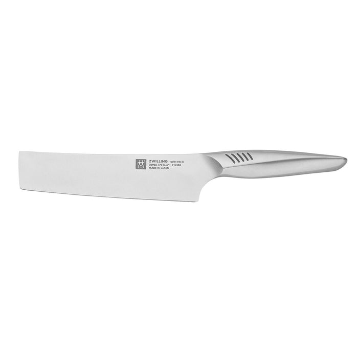 Zwilling Twin Fin II Stainless Steel Nakiri Knife, 6.5-Inches