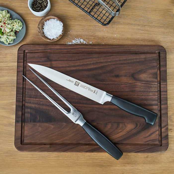 Zwilling Four Star Carbon Steel 2-Piece Carving Set