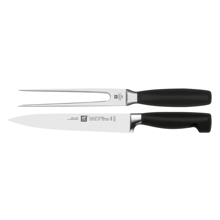 Zwilling Four Star Carbon Steel 2-Piece Carving Set