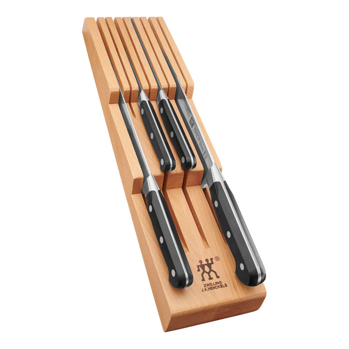 Zwilling Professional S 7-Piece Knife Set With Beechwood In-Drawer Knife Tray