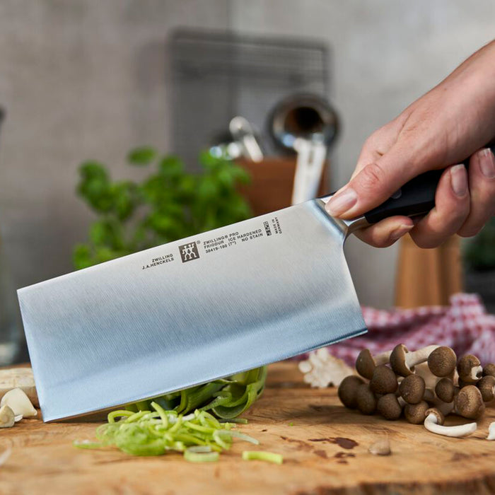 Zwilling Pro Stainless Steel Chinese Chef's Knife/Vegetable Cleaver, 7-Inches