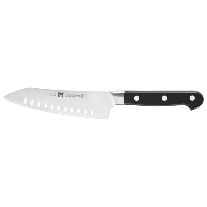 Zwilling Pro Stainless Steel Hollow Edge Rocking Santoku Knife, 5.5-Inches - LaCuisineStore
