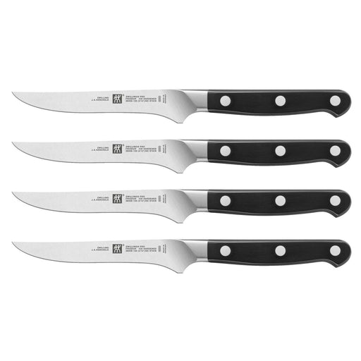 Zwilling Pro Stainless Steel Steak Knife Set, 4-Piece - LaCuisineStore