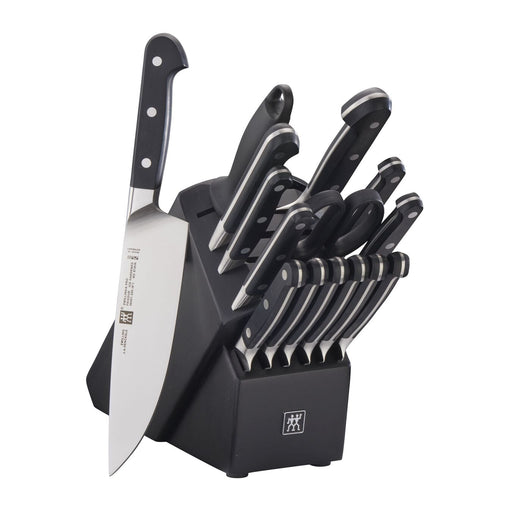 Zwilling Pro Knife Block Set Black, 16-Piece - LaCuisineStore