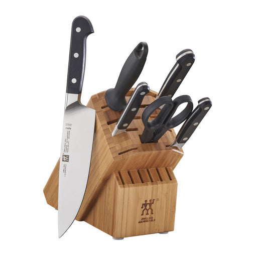 Zwilling Pro Knife Block Set of 7 Piece, Bamboo - LaCuisineStore