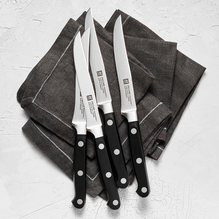 Zwilling Professional S Carbon Steel 4-Piece Steak Knife Set