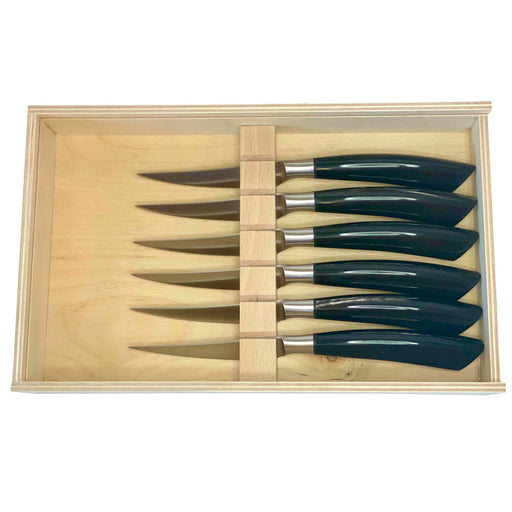 Saladini 2 Steak knives 2 forks horntip set for two person, Steakknives  and forks, Saladini, Brands