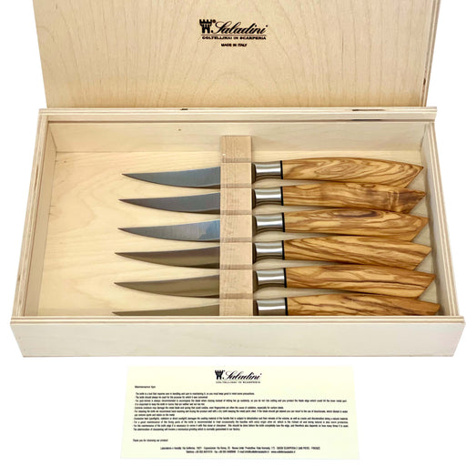 Saladini 2 Steak knives 2 forks horntip set for two person, Steakknives  and forks, Saladini, Brands