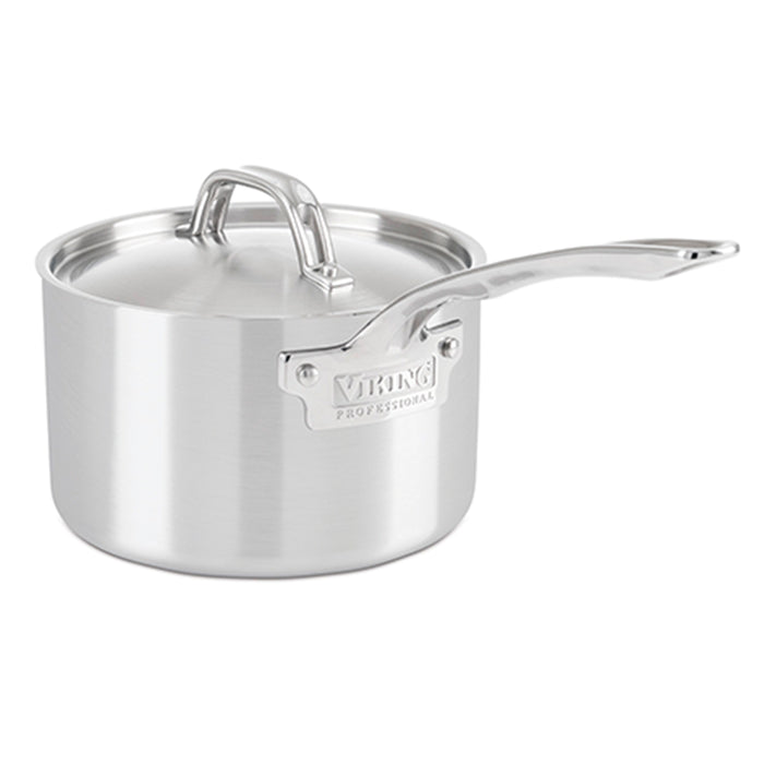 Viking Professional 5-Ply Stainless Steel Sauce Pan with Lid, 3-Quart