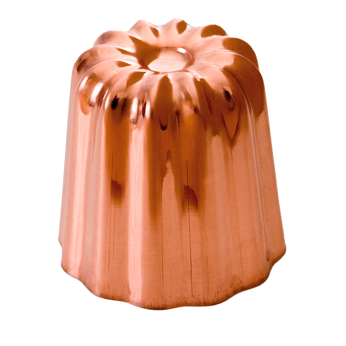 Mauviel M'Passion Copper Tinned Canele Mold, 2.2-Inches